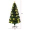 Pre-Lit Artificial Christmas Tree with Warm-White Fairy Lights and Flame-Retardant PVC Leaves